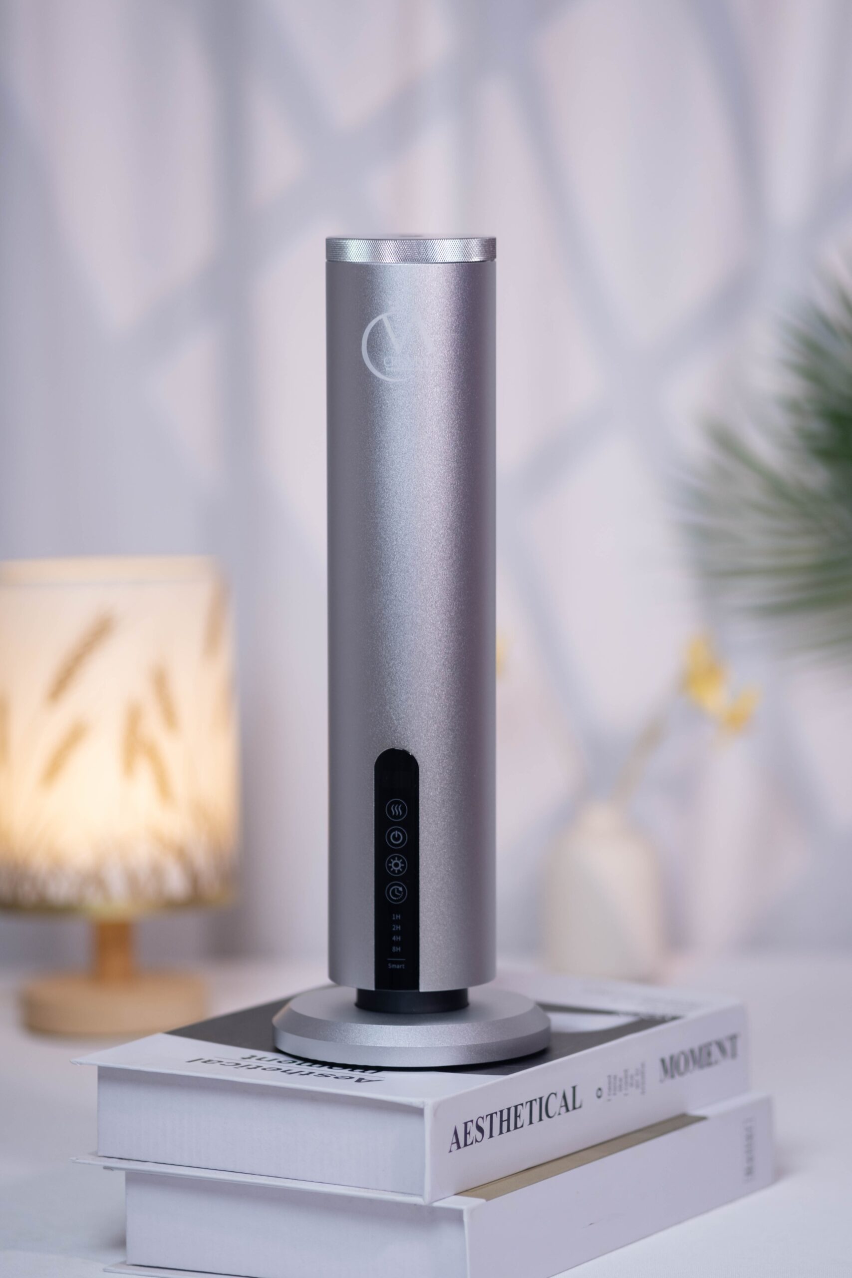 Crismyla Tabletop Wireless Bluetooth Aroma Diffuser (Silver)